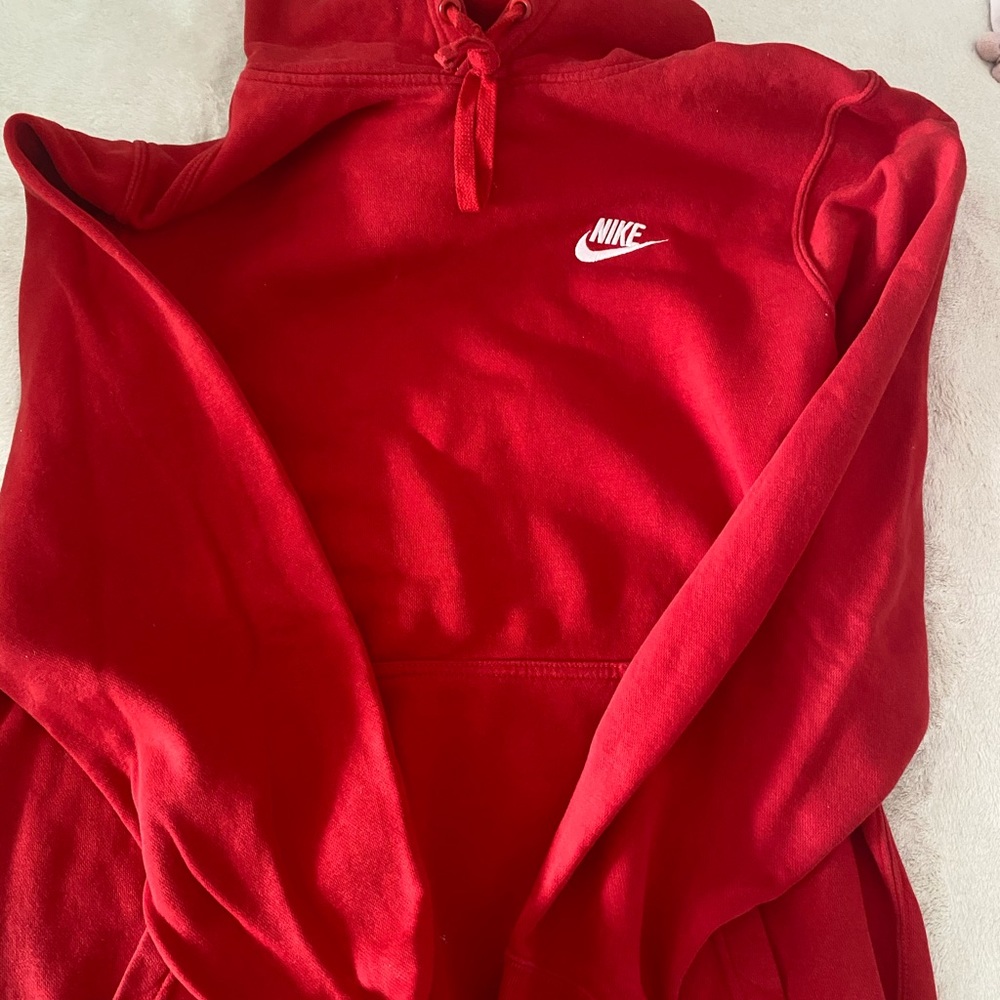 Red Nike sweatshirt